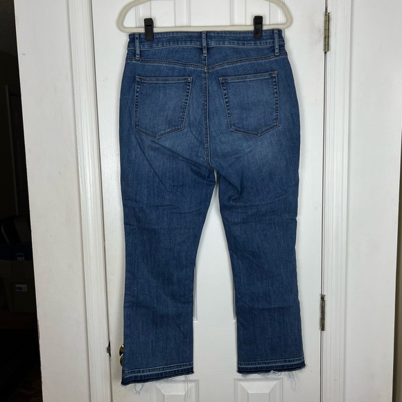 Loft Curvy Demi Boot Stretch Denim Jeans with Drop Hem - Picture 4 of 8